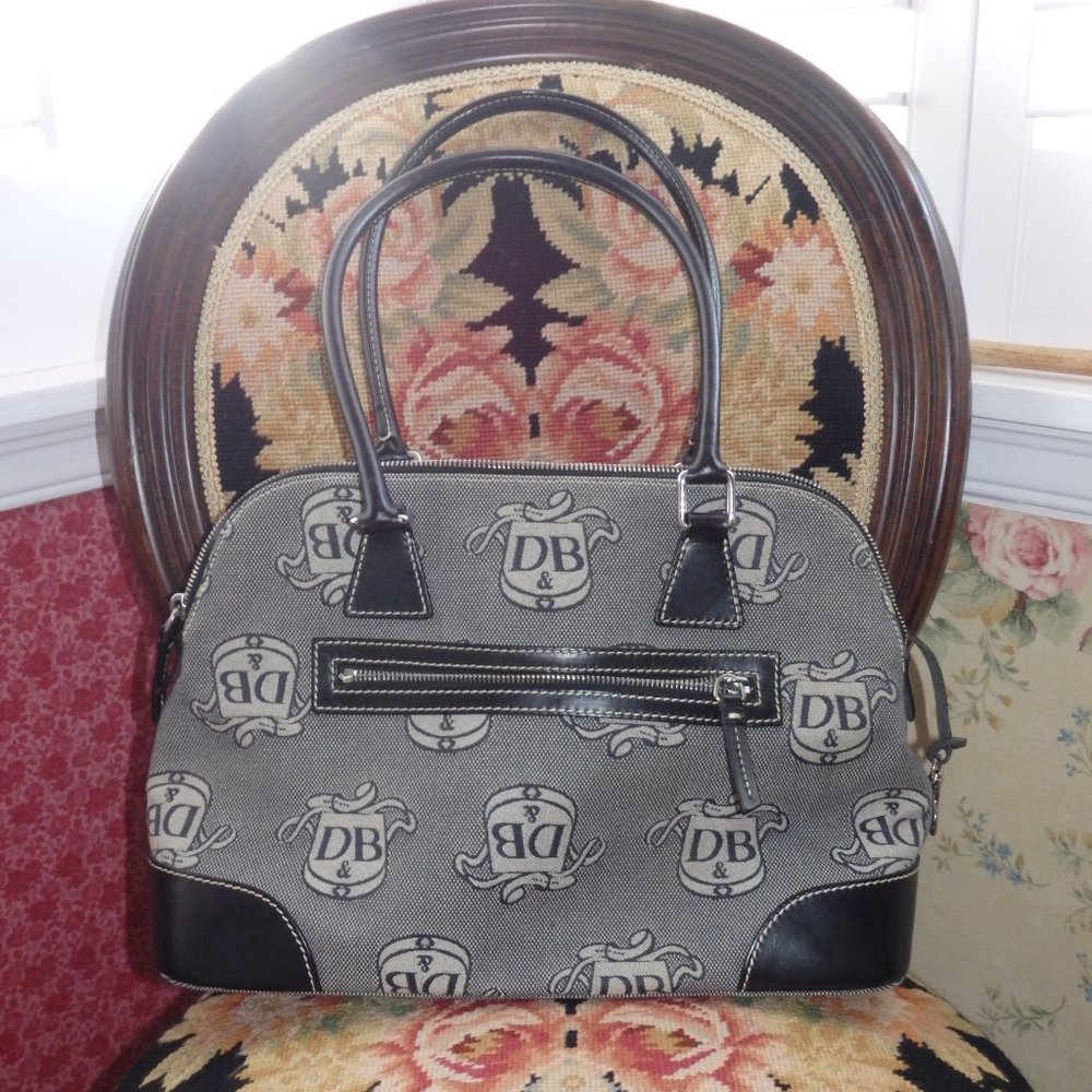 Dooney & Bourke Donegal Crest Logo Dome Satchel Bag